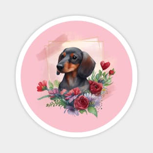 Dachshund Portrait Magnet